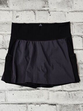 Adidas Black Athletic Skort Shorts Climacool Running Tennis Size S